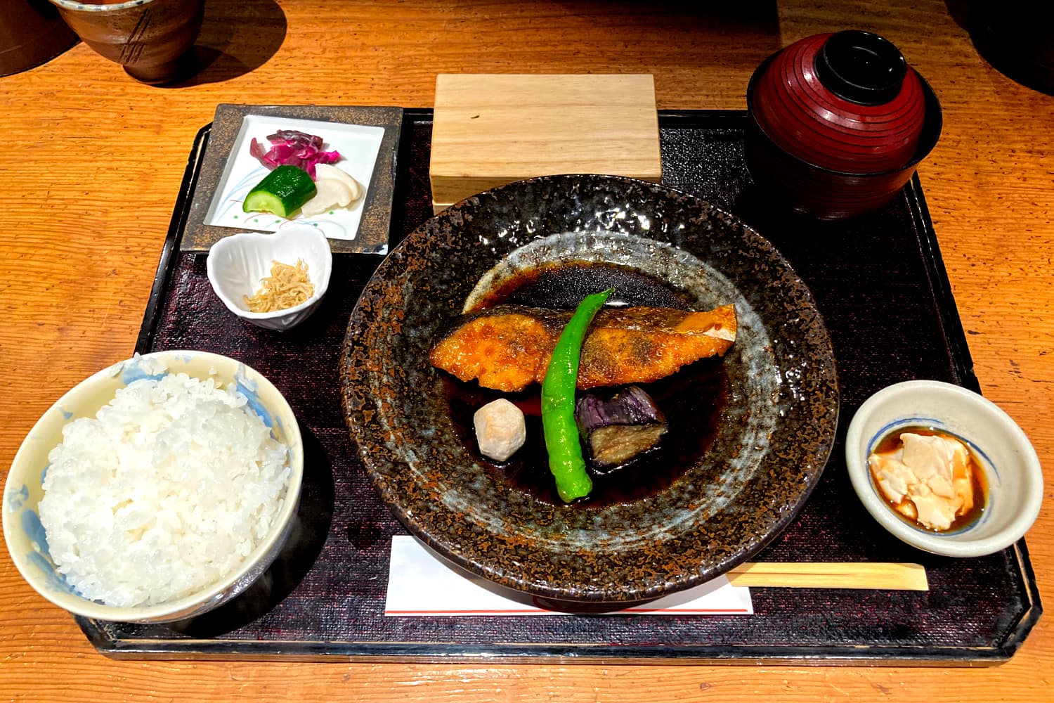 Teriyaki Spanish Makerel Gozen, Japan